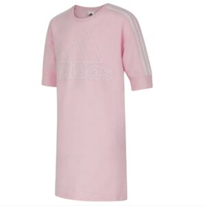 NEW! ADIDAS Girl's Cotton Short Sleeve T-shirt Dress Medium.